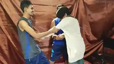 Tricked Horny Sister And Teen Friend Into Threeway threesome sex A girl And two boys fucking very hurd