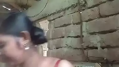 Village girl striptease cute boobs showing for lover