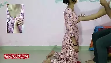 18 year old sexy maid was fucked by home owner while her wife was not there