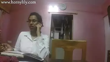 Horny Lily In Slutty Indian Secretary Gets Horny In The Office