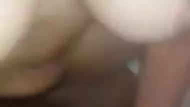 Desi village chick with big XXX melons spreads legs for hubby's dick