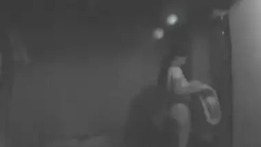 CCTV footage of village aunty changing saree