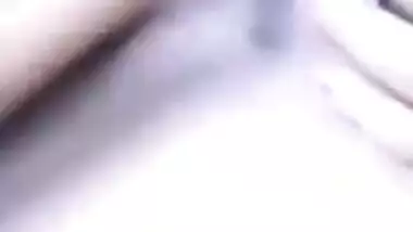 Husband comes up to his hot Desi wife and XXX fingers her wet cunt
