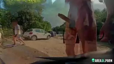 Beach adventure in Kerala, Desi cock exposed to white woman's and nasty handjob