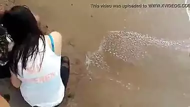 Indian Sex Of Real Life Desi Couple Fucking At Beach - Honeymoon on beach