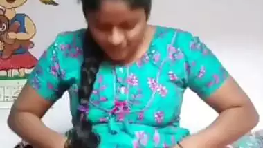 Desi Tamil girl strips and exposes her hairy pussy and ass