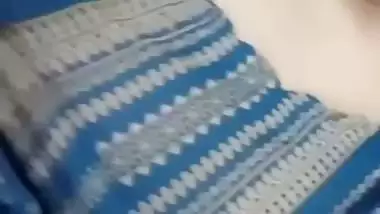 Horny maal biting lips and boobs show viral MMS