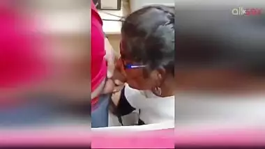 Desi wealthy store owner sucks salesman's dick for cash XXX dirty money