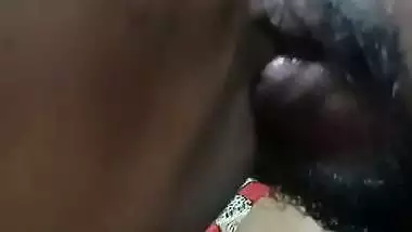 Lover licks his married lover’s tongue in Telugu sex