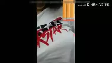 Desire is stronger than XXX ethic so Indian babe airs her sex tits