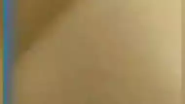 Shop staff lady showing boobs