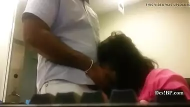 Sexy Desi girl gives blowjob and gets fucked in the office, 3 clips