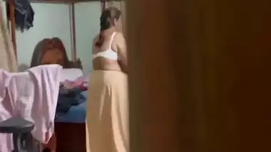 Mom wearing bra caught by horny son viral incest