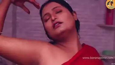 Wet Desi MILF taking a shower and XXX masturbating on the floor