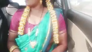 Indian car sex.housewife with husbend's father long drive for fucking. Telugu dirty talks.