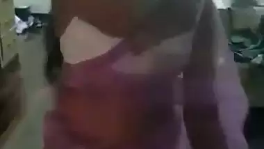 Lady strips and gives an Indian blowjob to her boss