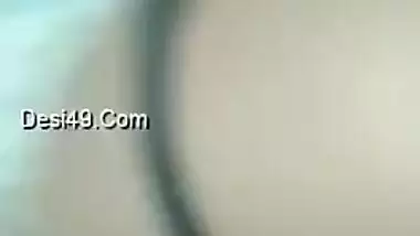 Young man can't calm down till he touches XXX boobs of Desi female