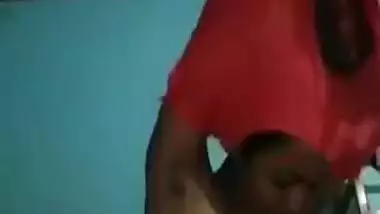 Indian love allows her sex fans to see these XXX melons under a fan