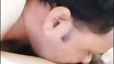 Licking chut of friends wife