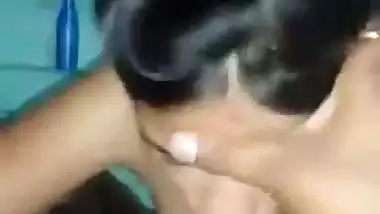 Local Indian callgirl sucking cock trying to avoid camera
