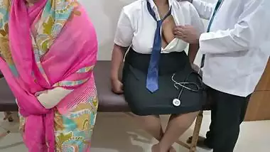 Indian school student got hardly fucked by a doctor infront of mother