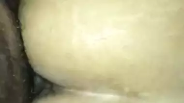 Indian Desi doggy style face down butt up loads of cum on her back