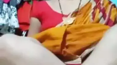 Bhabhi enjoys a video call sex with her perverted Devar