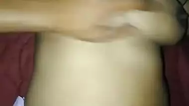 Man can see Desi girlfriend's pussy is wet which means she wants sex
