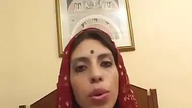 Husband is at a meeting, indian wife cheat him with 2 big cocks